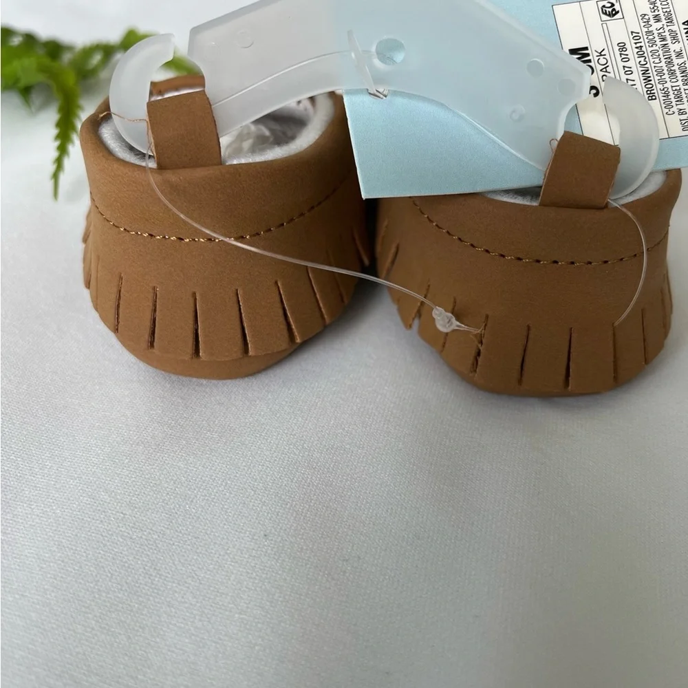 NWT Baby Classic‎ Brown Moccasins 3-6 Months